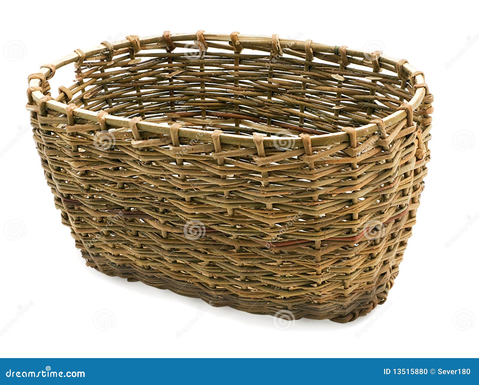 Basket in Wattled from Willow Rods Stock Photo Image of manufactured