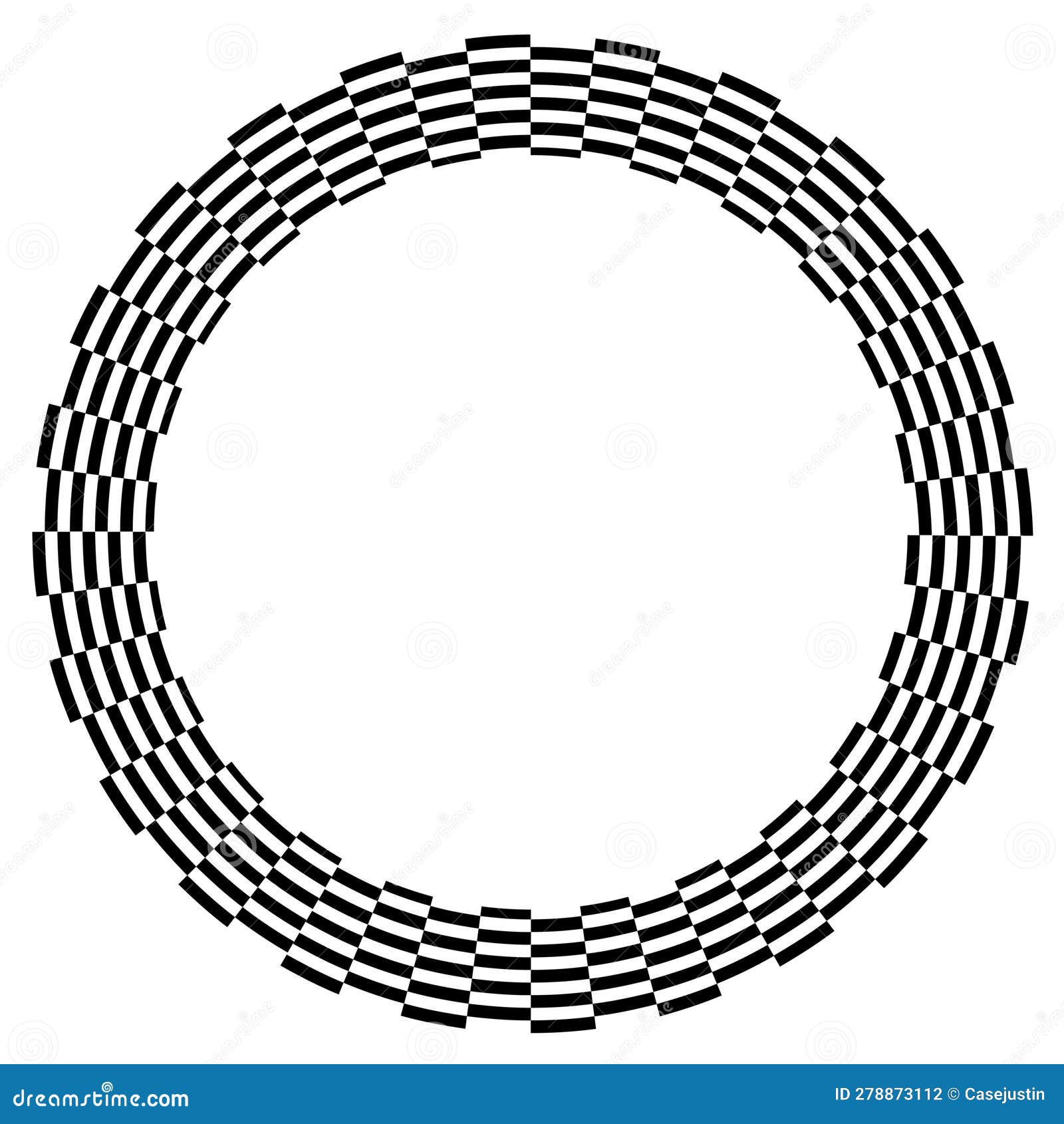 Basket Weave Pattern Border Frame, White Background Stock Illustration