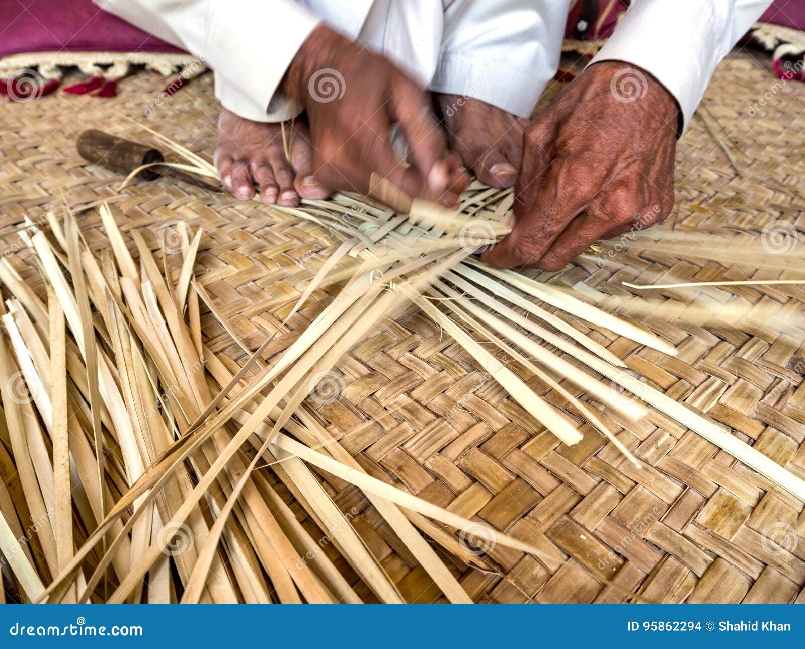 Basket Weaving Craft of Pakistan Stock Photo - Image of weaving, craft ...