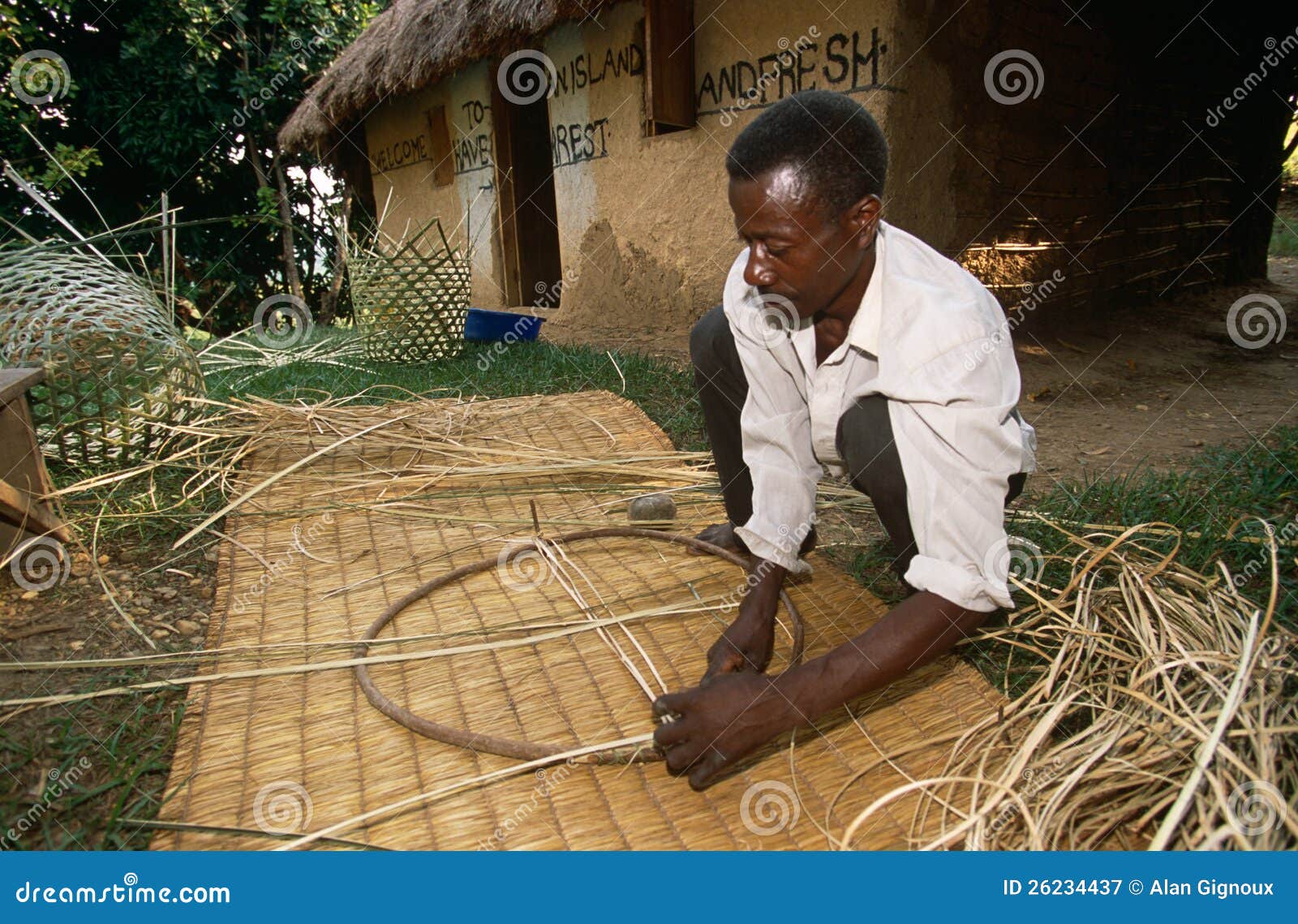 BASKET WEAVING TEXTURE Stock Photography 75205988