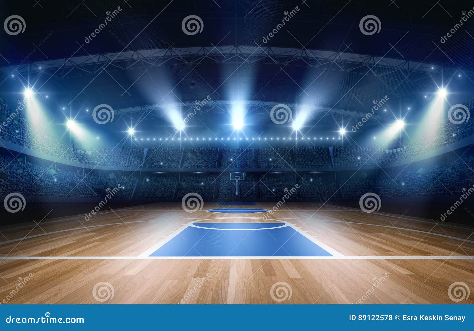 basketball arena,3d rendering