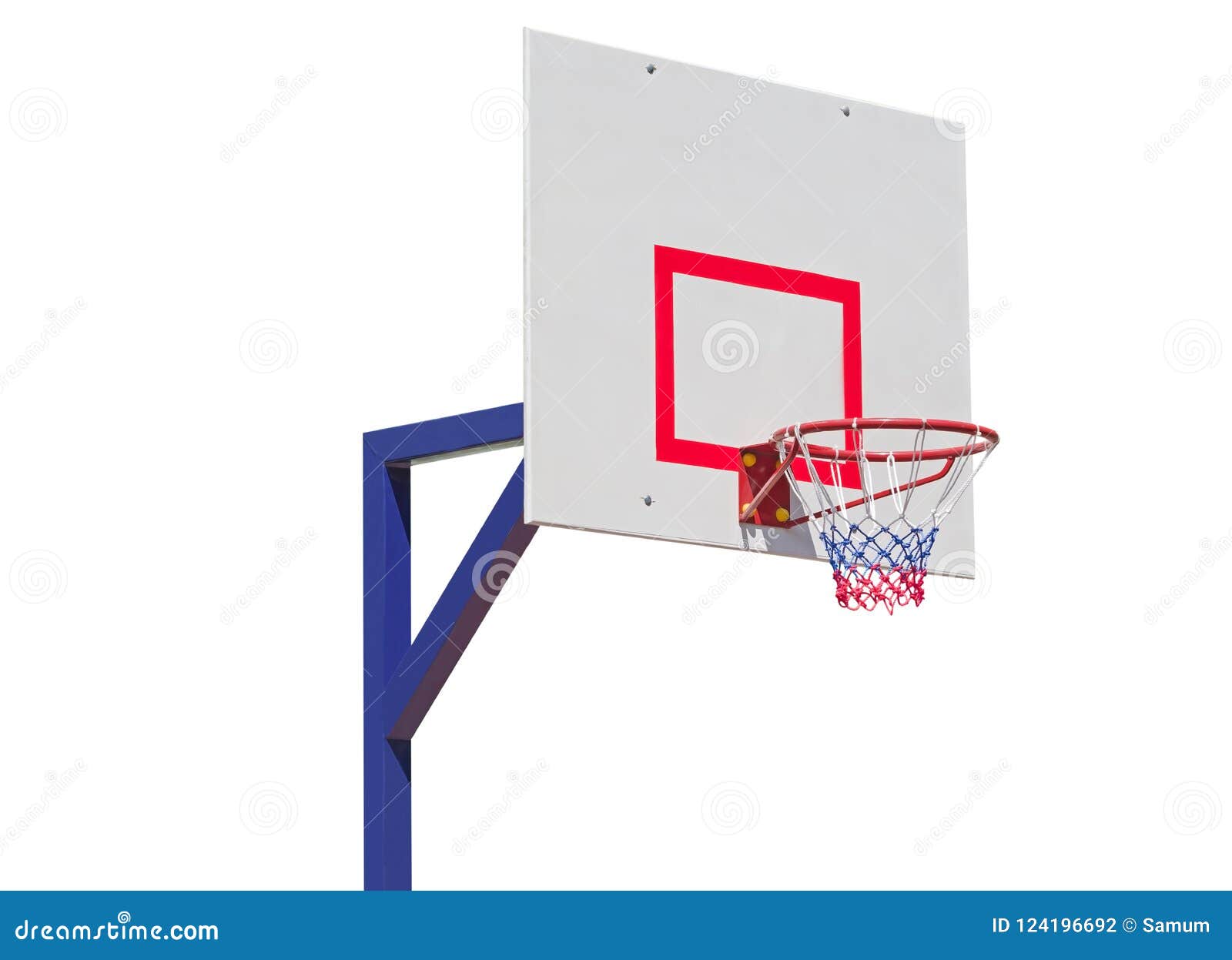 Basketball Backboard Isolated on White Stock Photo Image of blacktop