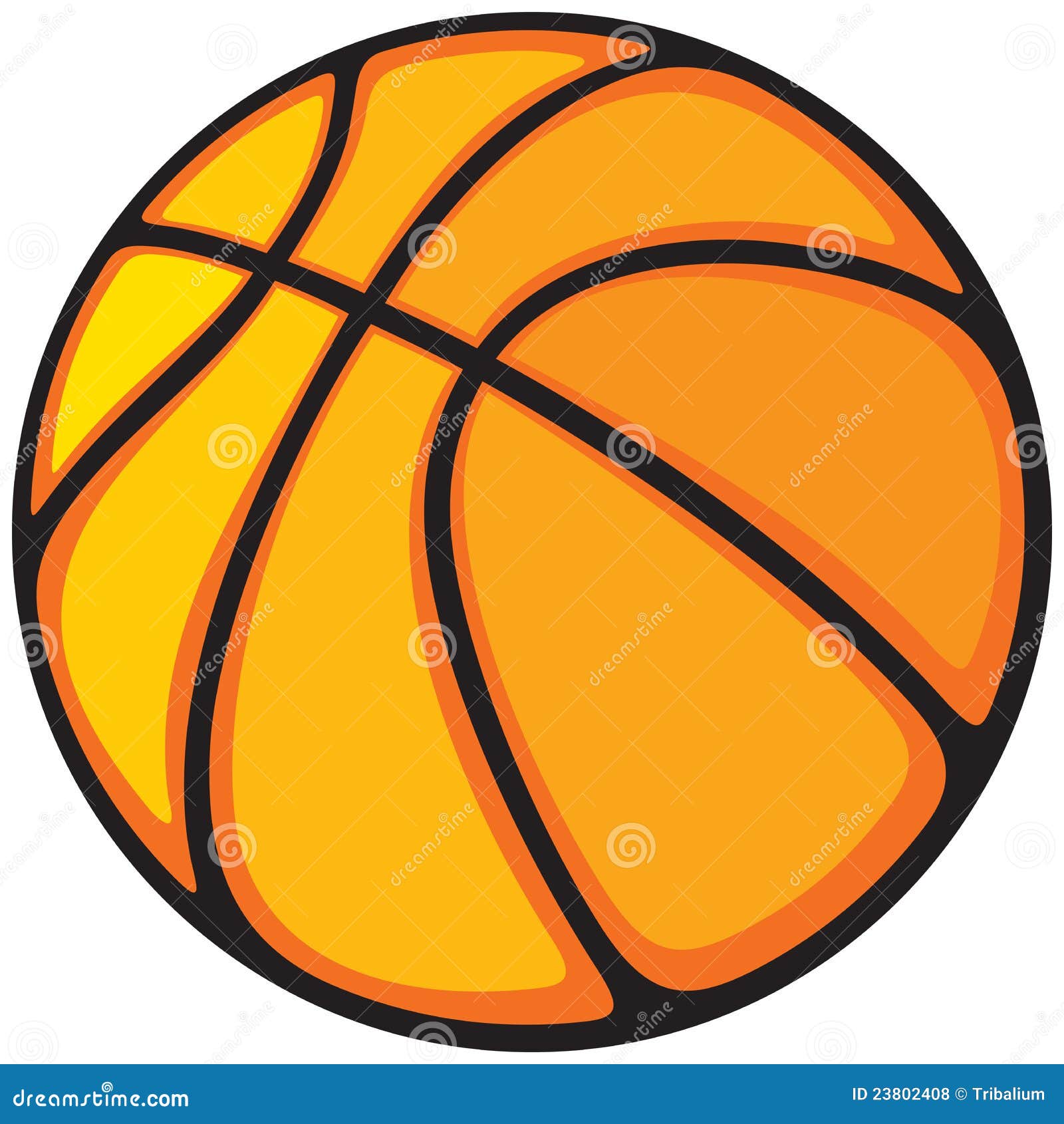 Basketball ball stock vector. Illustration of equipment 23802408
