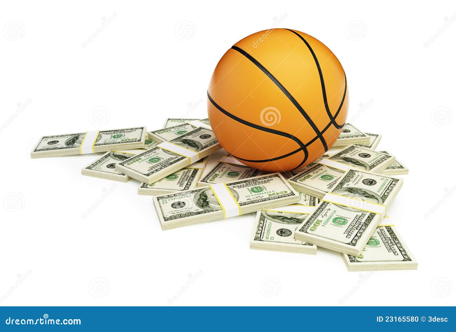 Basketball ball dollar stock illustration. Illustration of finance