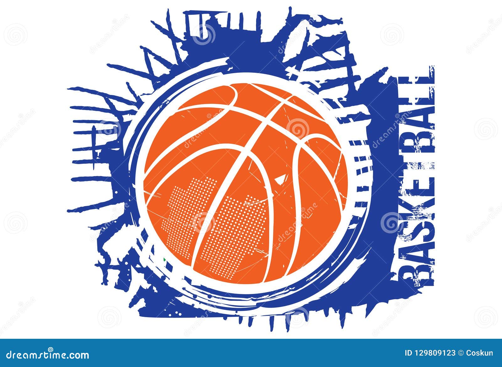 A ball falling inside. stock vector. Illustration of graphic 129809123