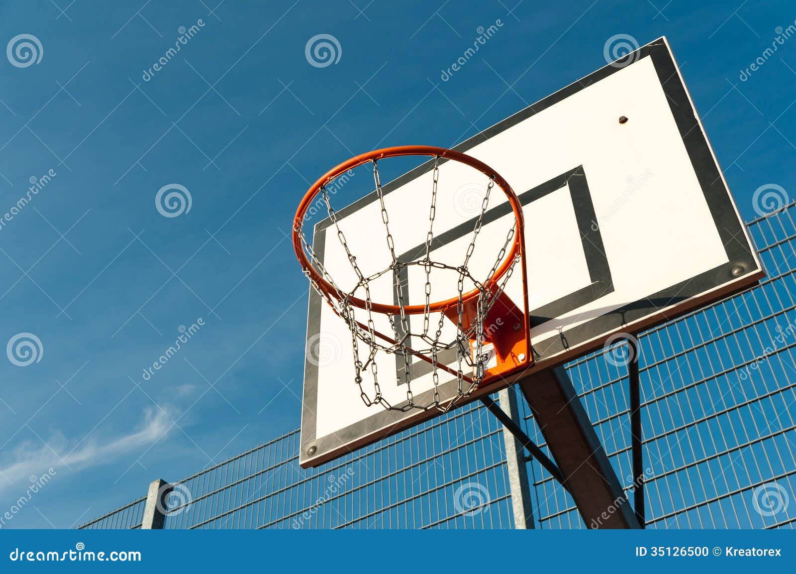 Basketball board stock photo. Image of blue, gray, basket 35126500