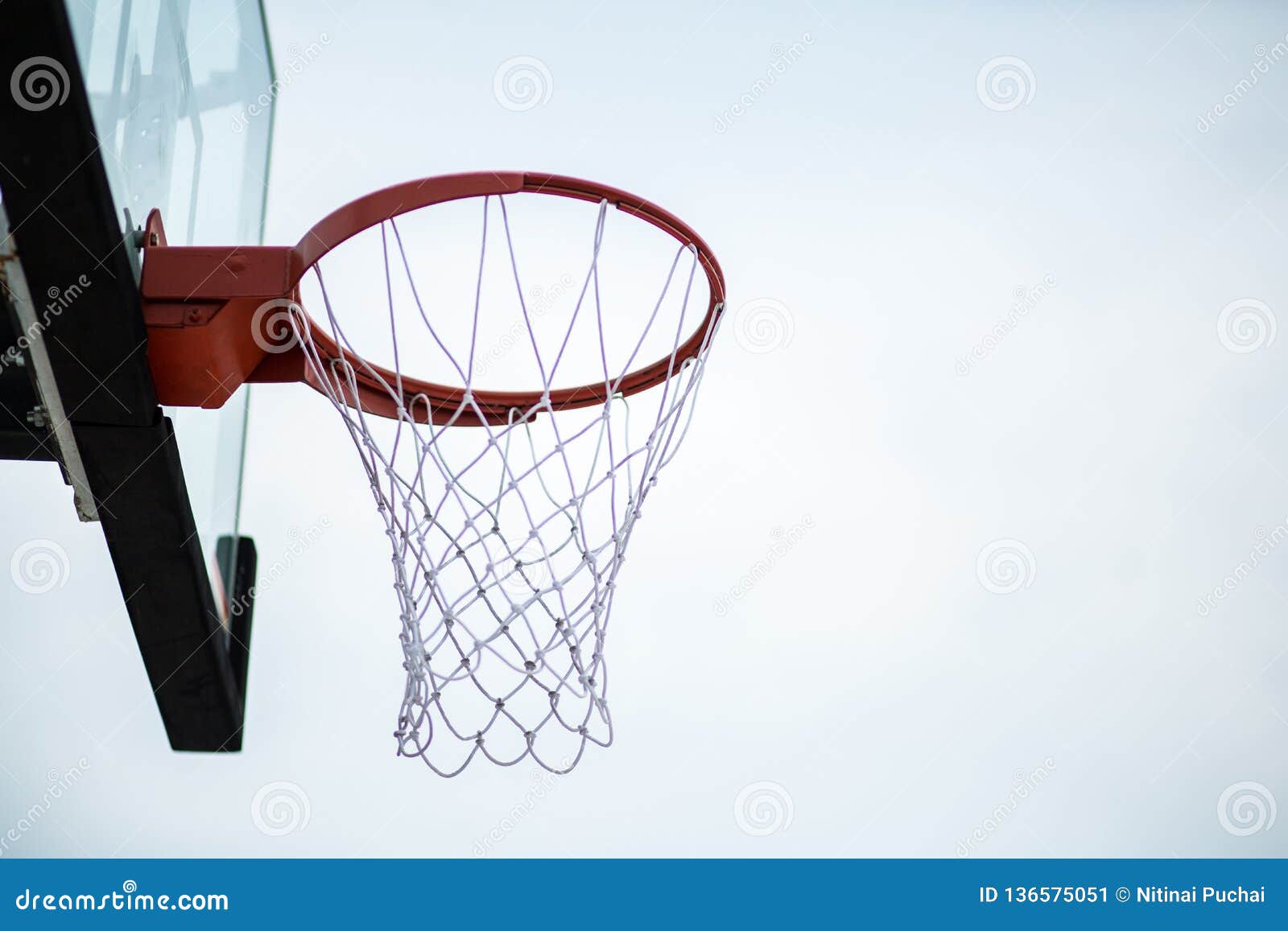 Basketball Board on White Background Stock Image Image of play, court