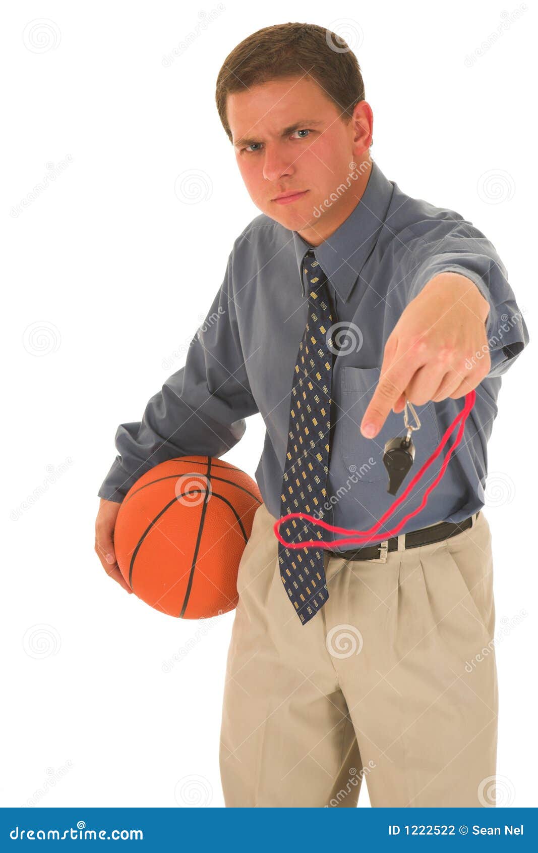 Basketball Coach stock photo. Image of demand, whistle - 1222522