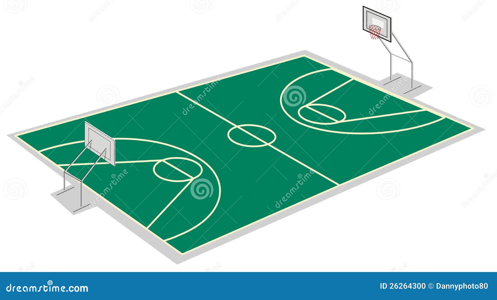 Basketball court stock vector. Illustration of basketball - 26264300