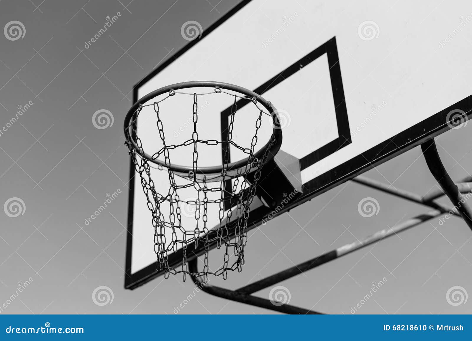 Basketball court and hoop stock photo. Image of defocused - 68218610
