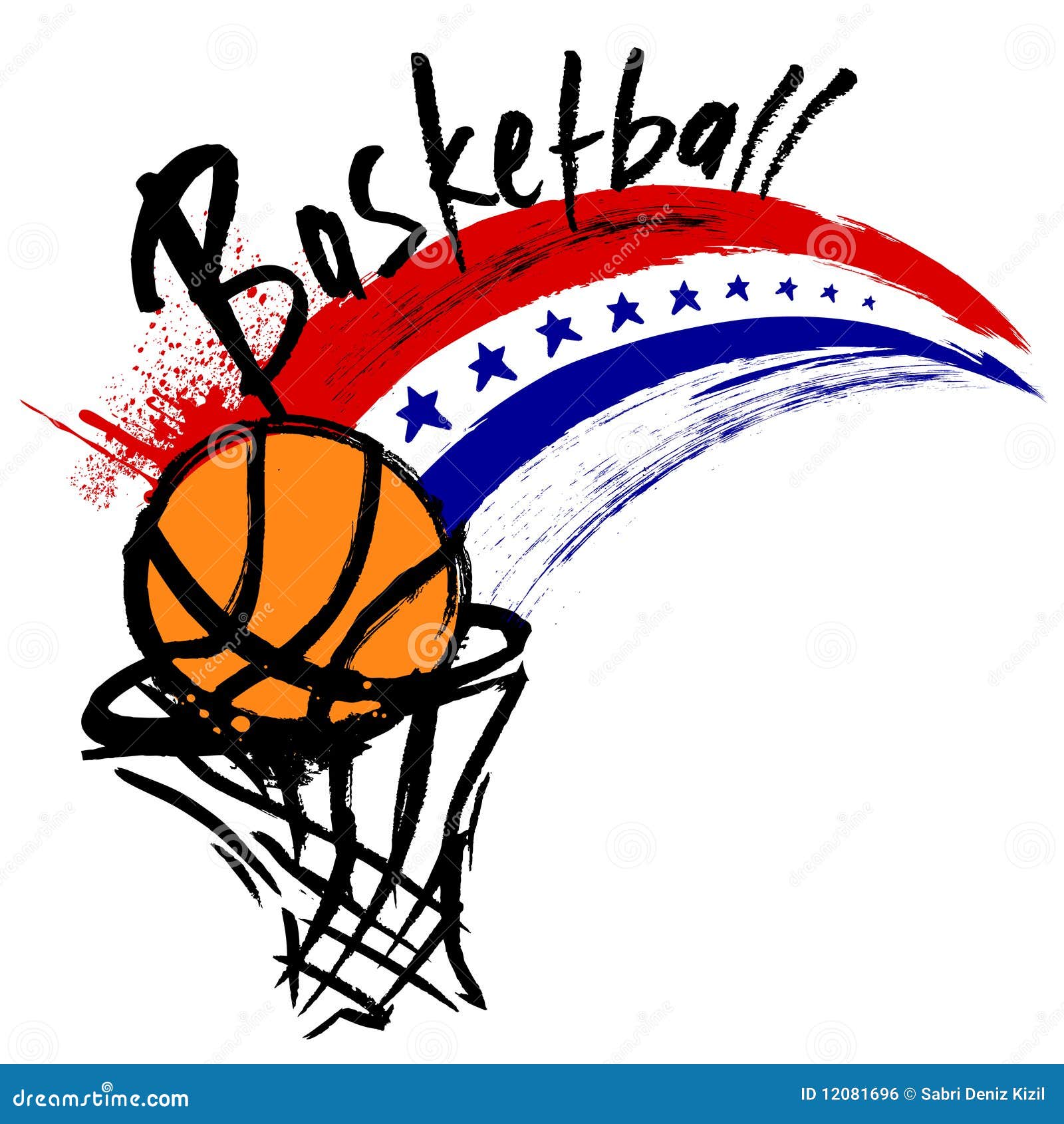 basketball design stock vector illustration of team 12081696