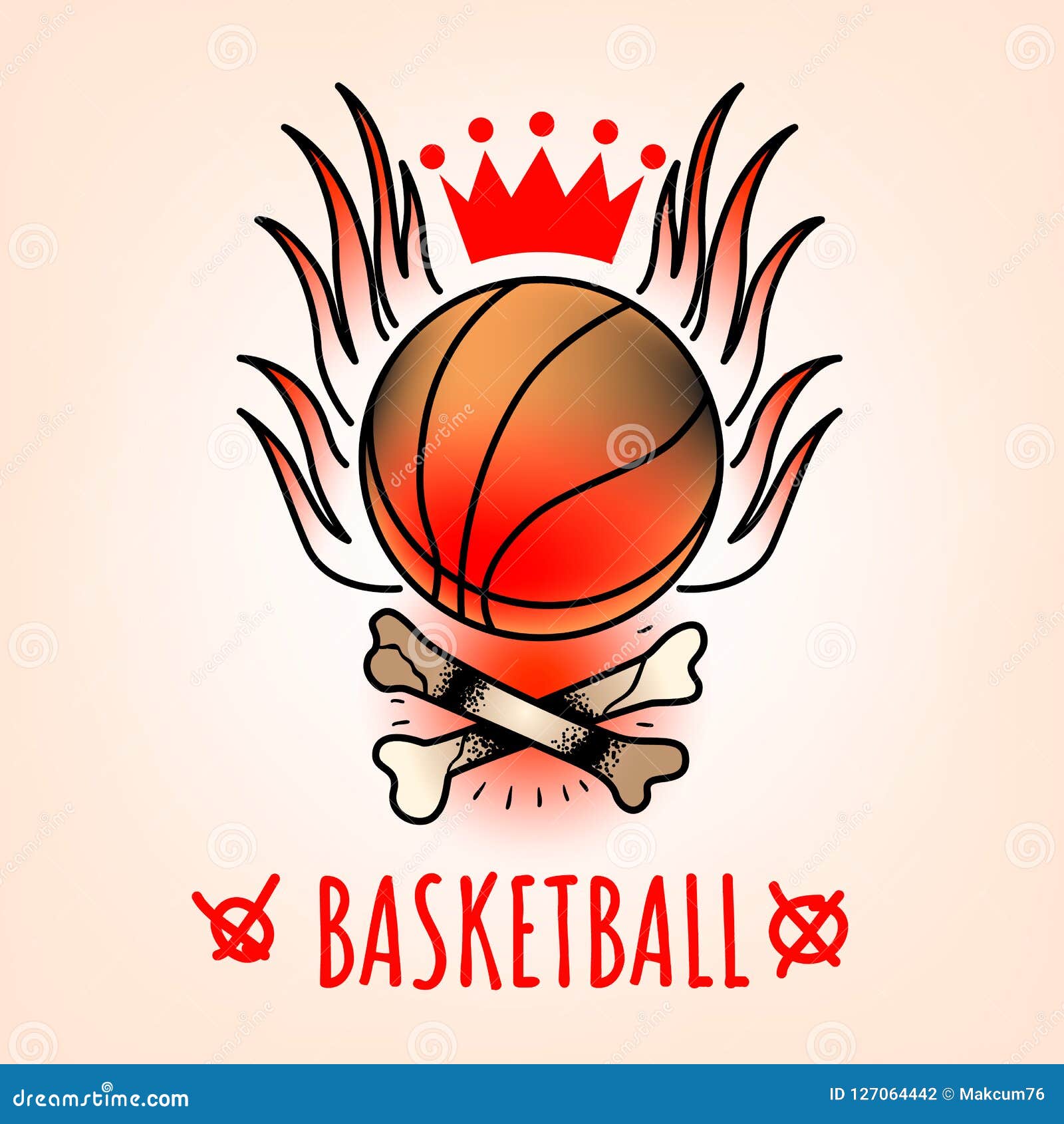 Basketball Tattoo Stock Illustrations – 1,288 Basketball Tattoo Stock  Illustrations, Vectors & Clipart - Dreamstime
