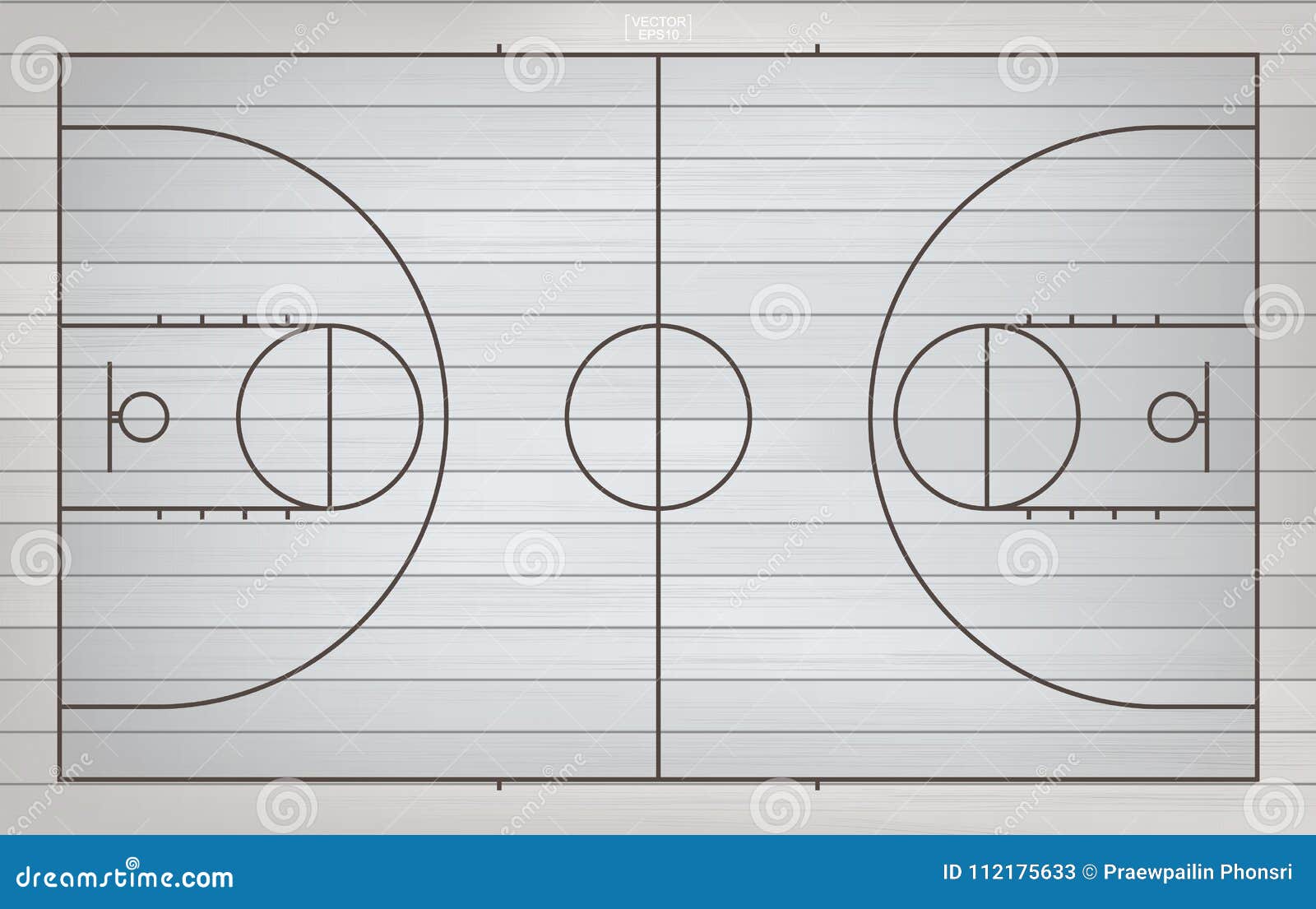 Basketball Court Lines and Areas