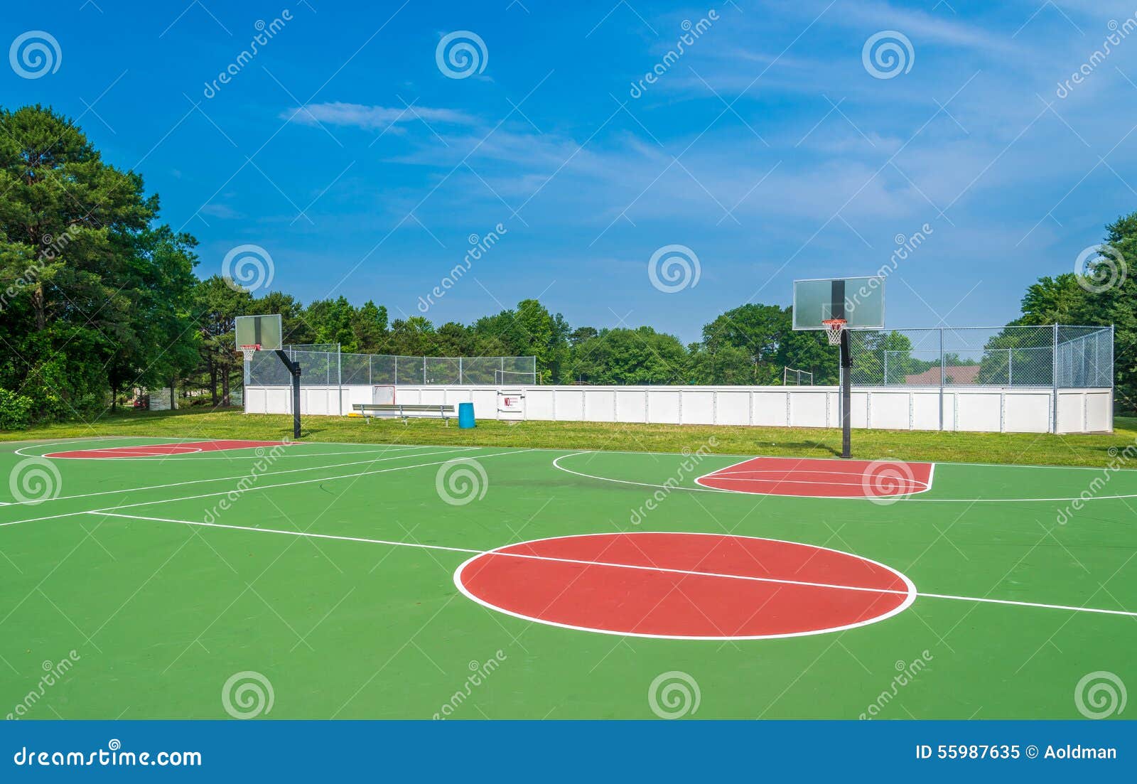 Basketball field stock image. Image of high, goal, area 55987635