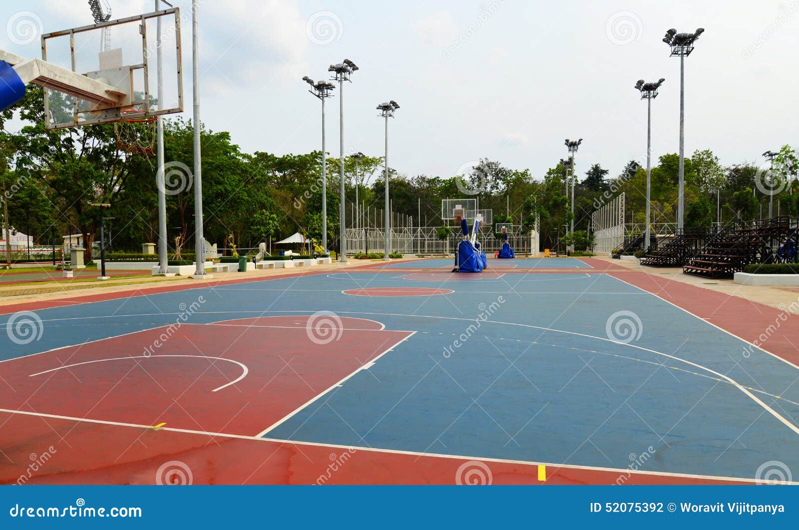 Basketball field stock photo. Image of field, child, dynamic 52075392