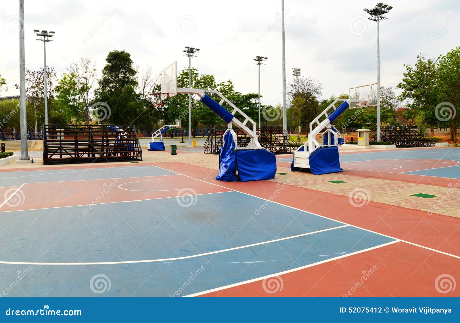 Basketball field stock photo. Image of field, fields 52075412