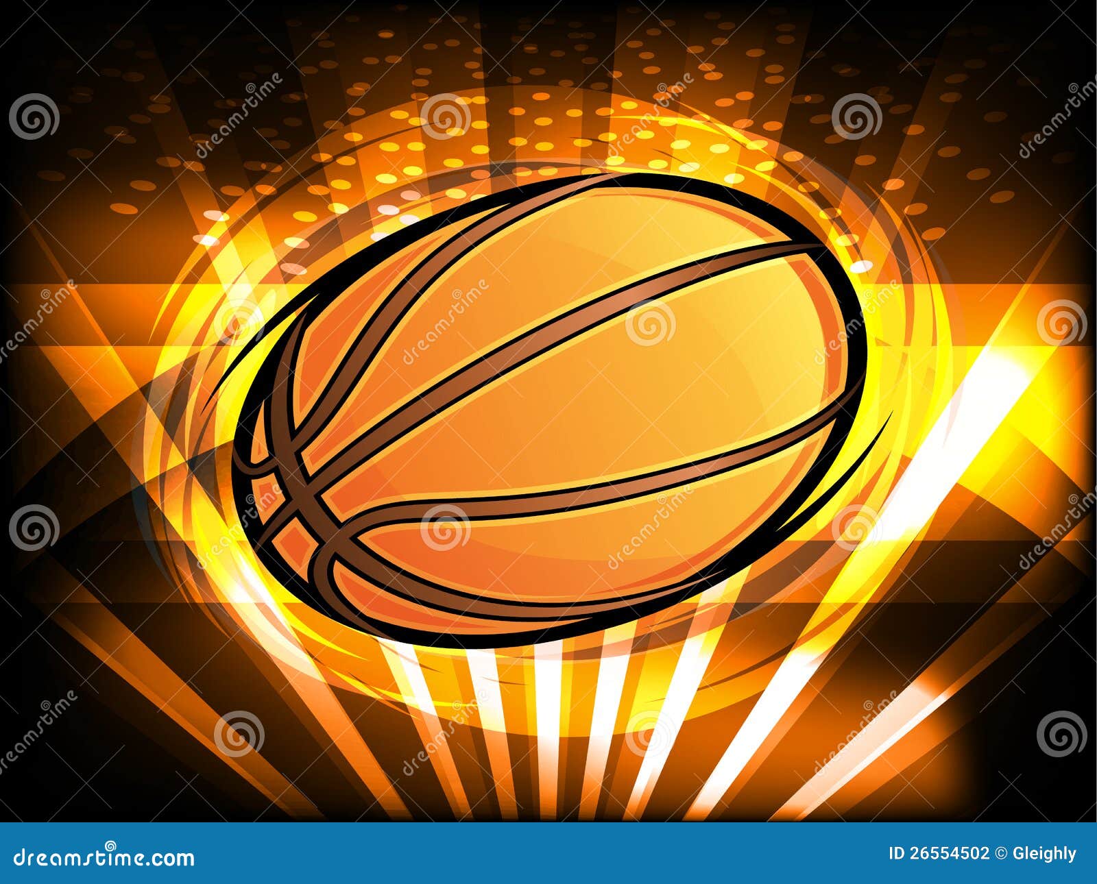 Basketball Graphic stock vector. Illustration of light 26554502