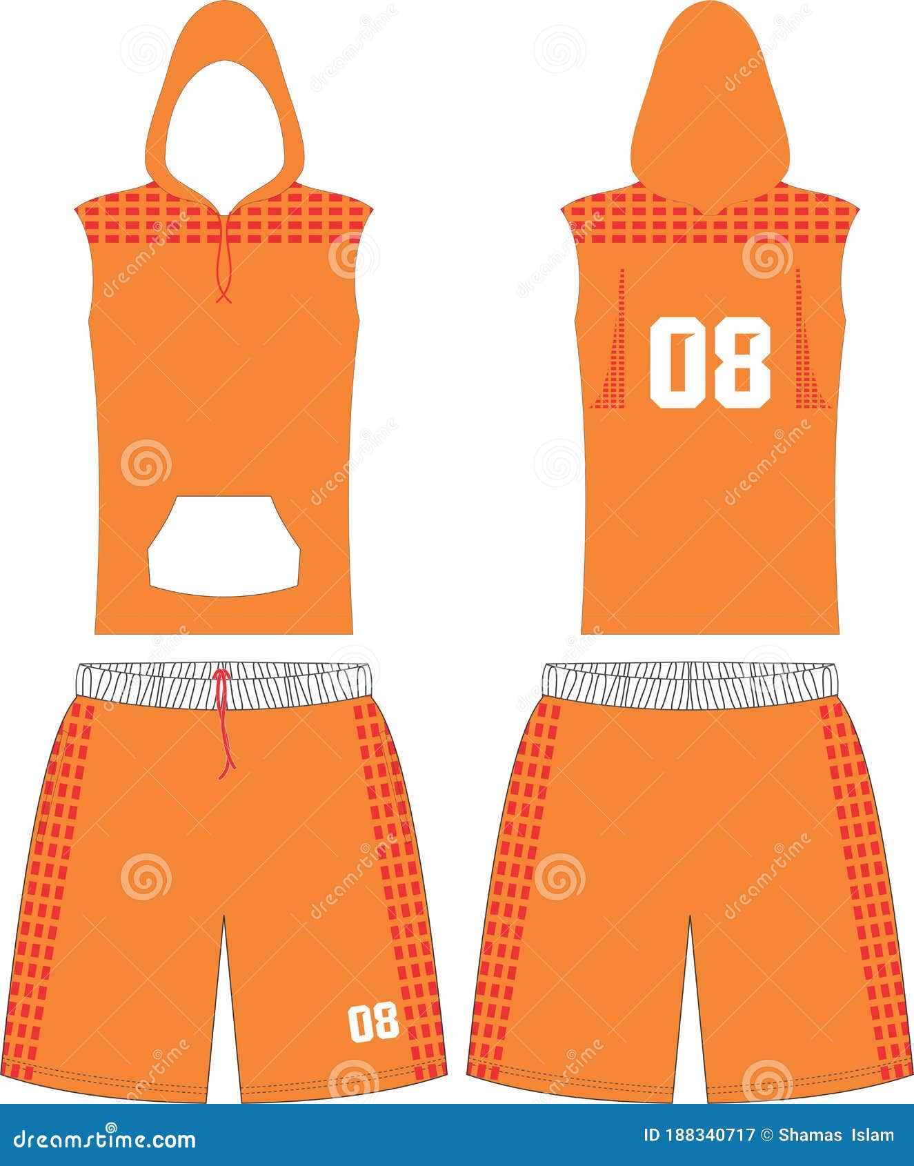 Download Basketball Hoodie T-shirt Design Uniform Set Of Kit ...
