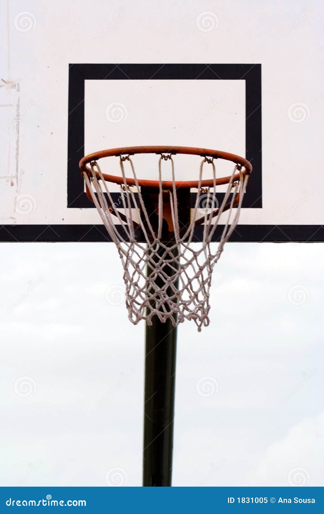 A Basketball Hoop stock image. Image of sunny, rope, high 1831005