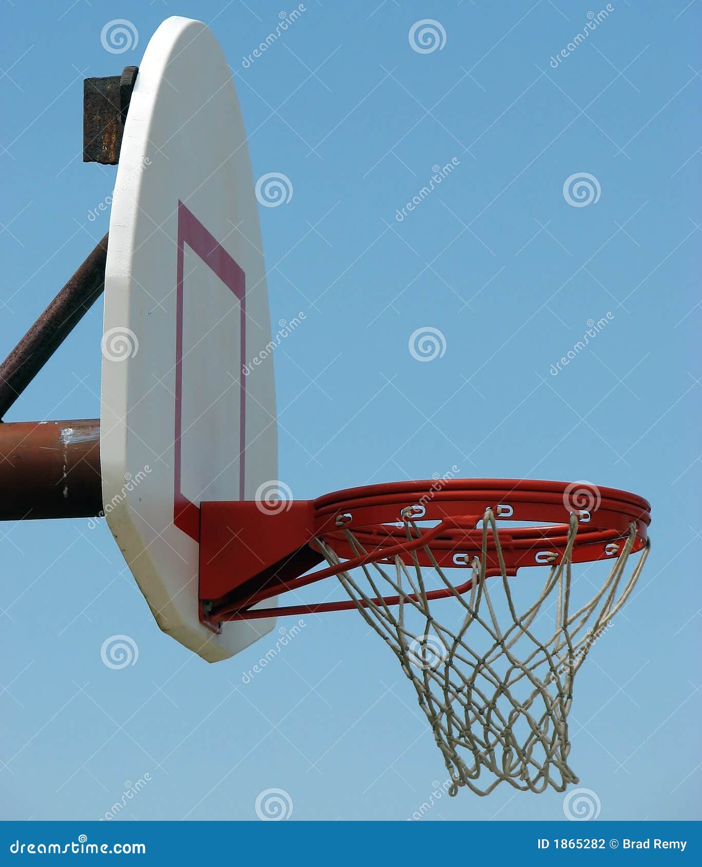 side view nba basketball hoop