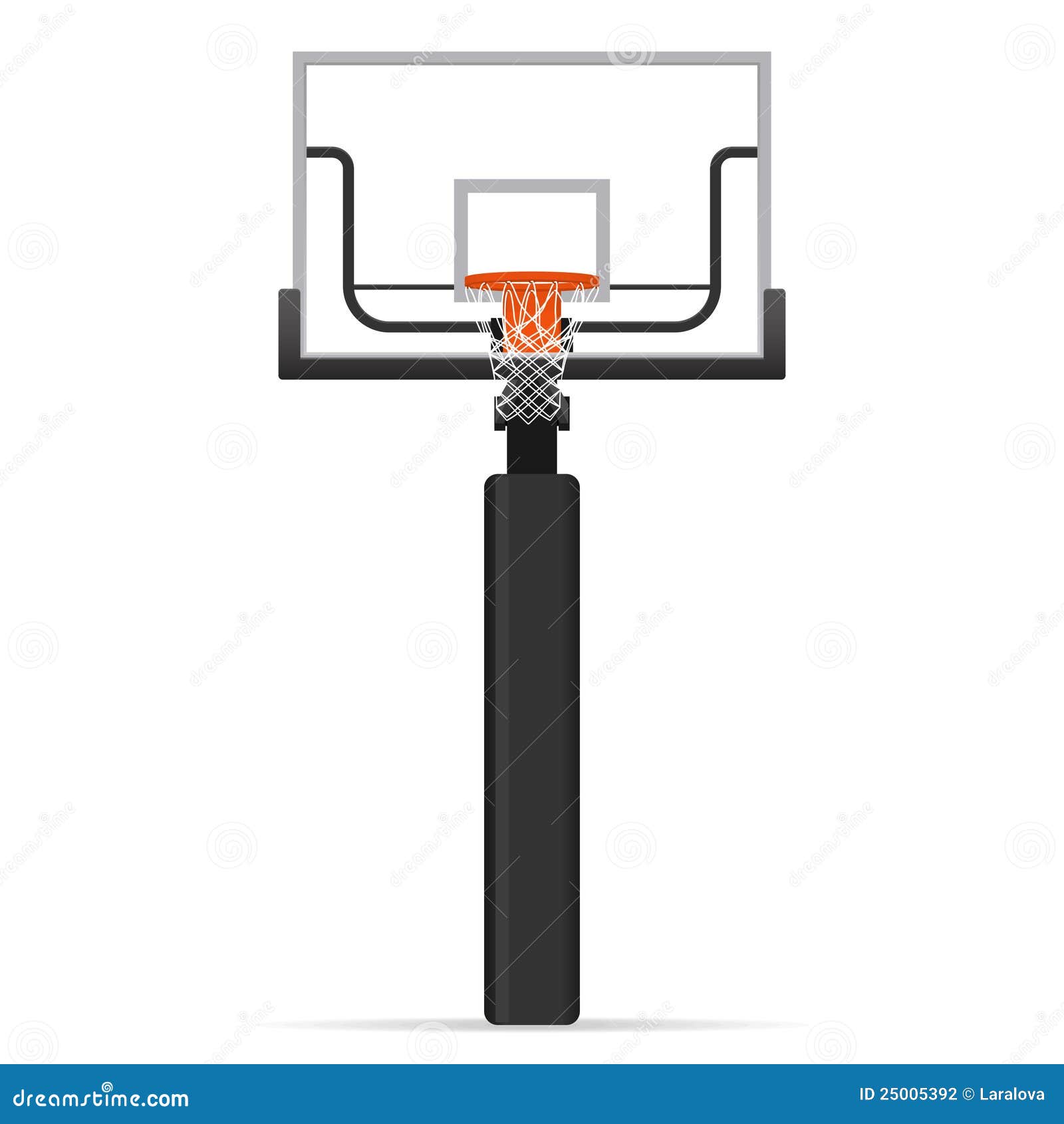 basketball net with stand clipart