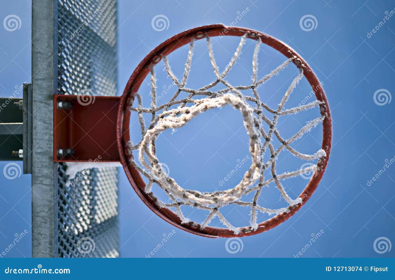 Basketball Hoop from Below stock photo. Image of equipment 12713074