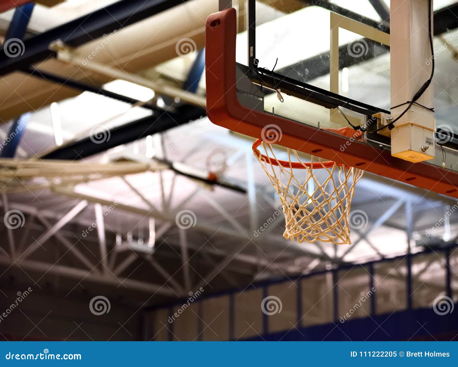 Basketball hoop from below stock image. Image of ball 111222205