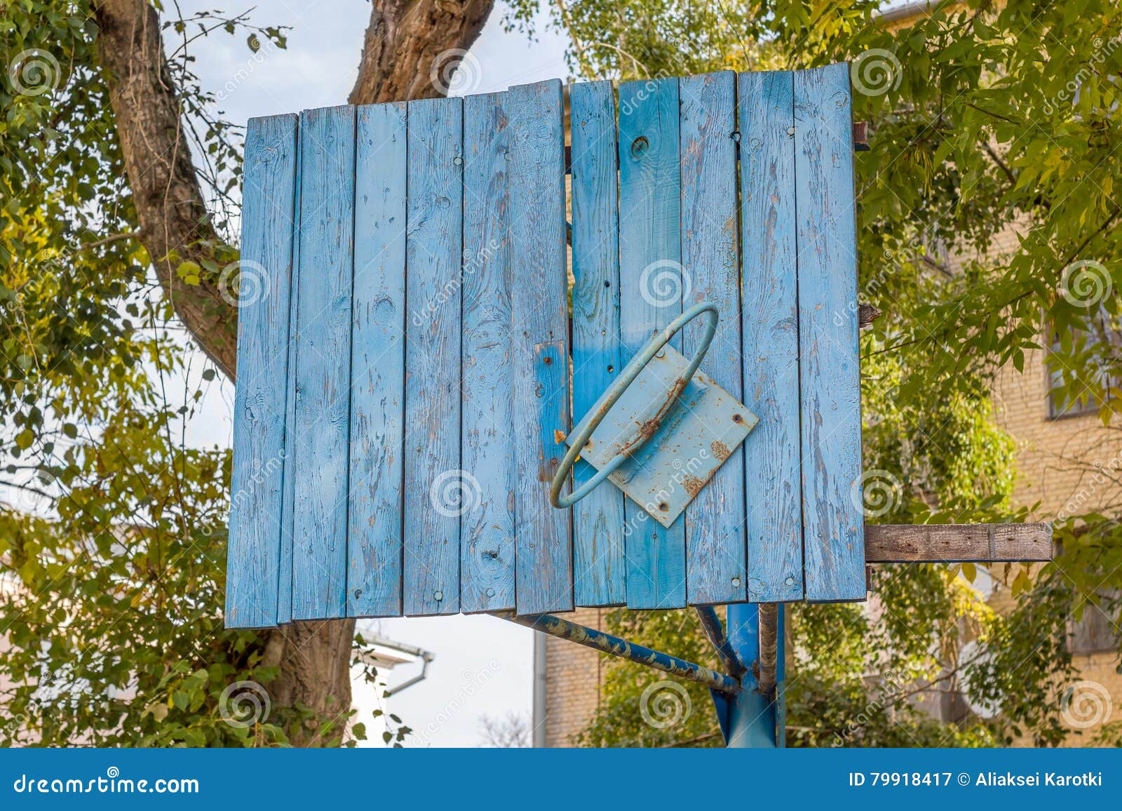 Basketball Hoop broken stock image. Image of outdoor 79918417
