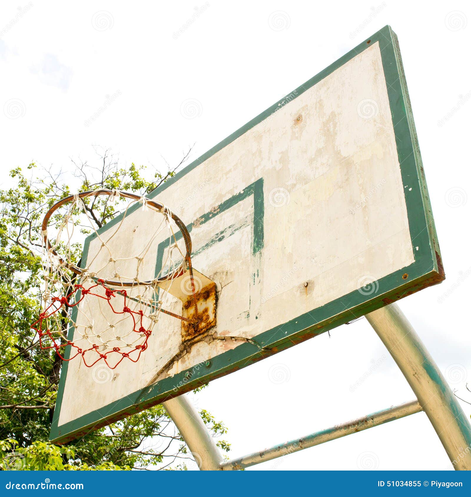 Basketball hoop stock image. Image of outdoor, play, isolated 51034855