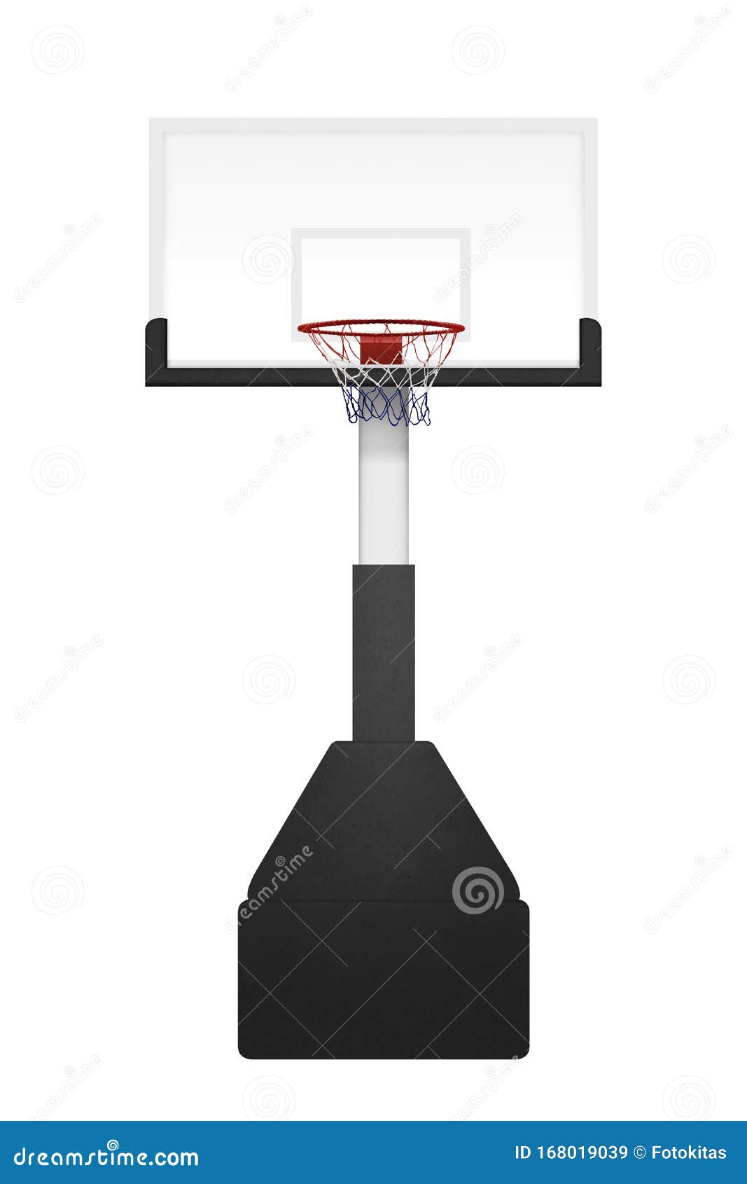 Basketball Hoop Isolated Stock Photo - Download Image Now