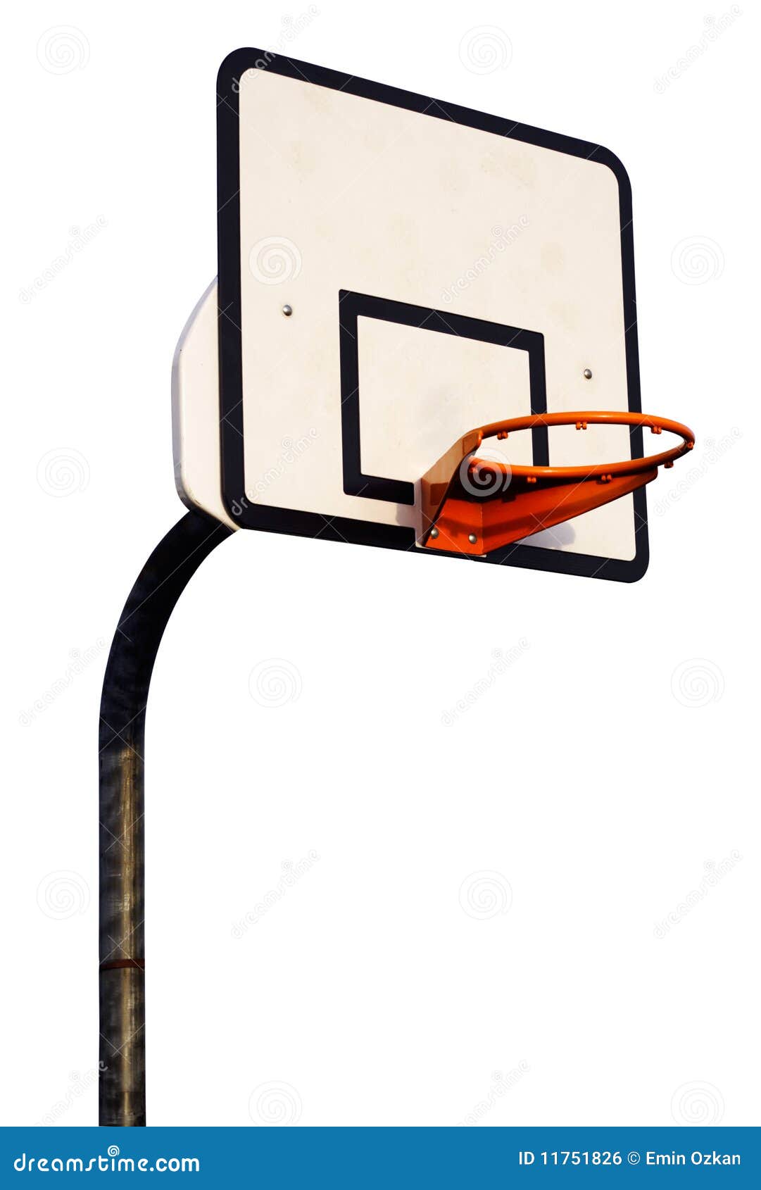 Basketball hoop on white stock photo. Image of isolated 11751826