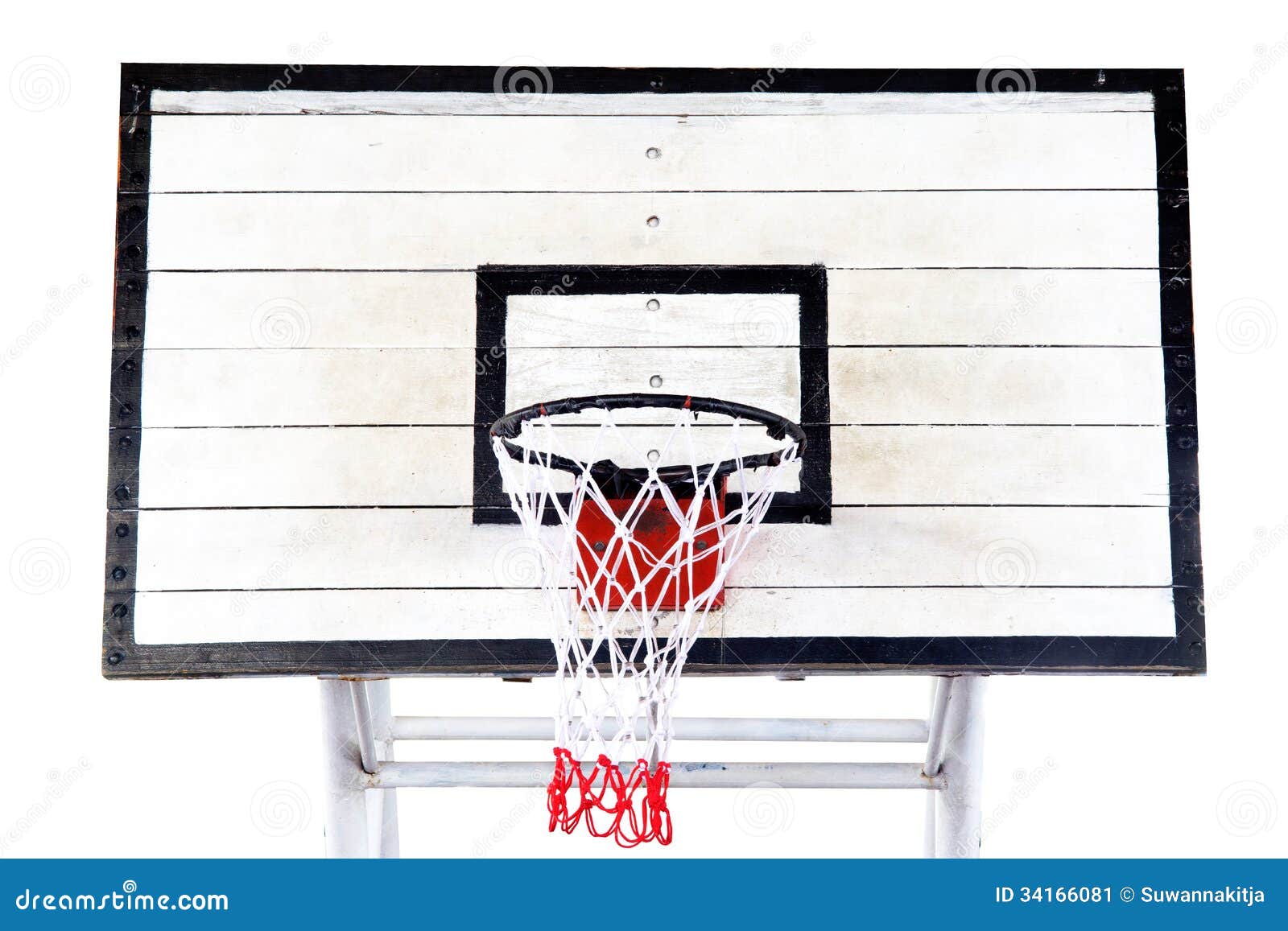 Basketball Hoop on White Background Stock Image Image of outdoor