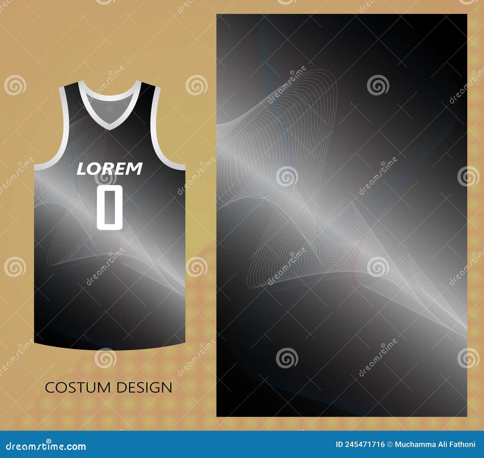 layout basketball jersey design black and gold