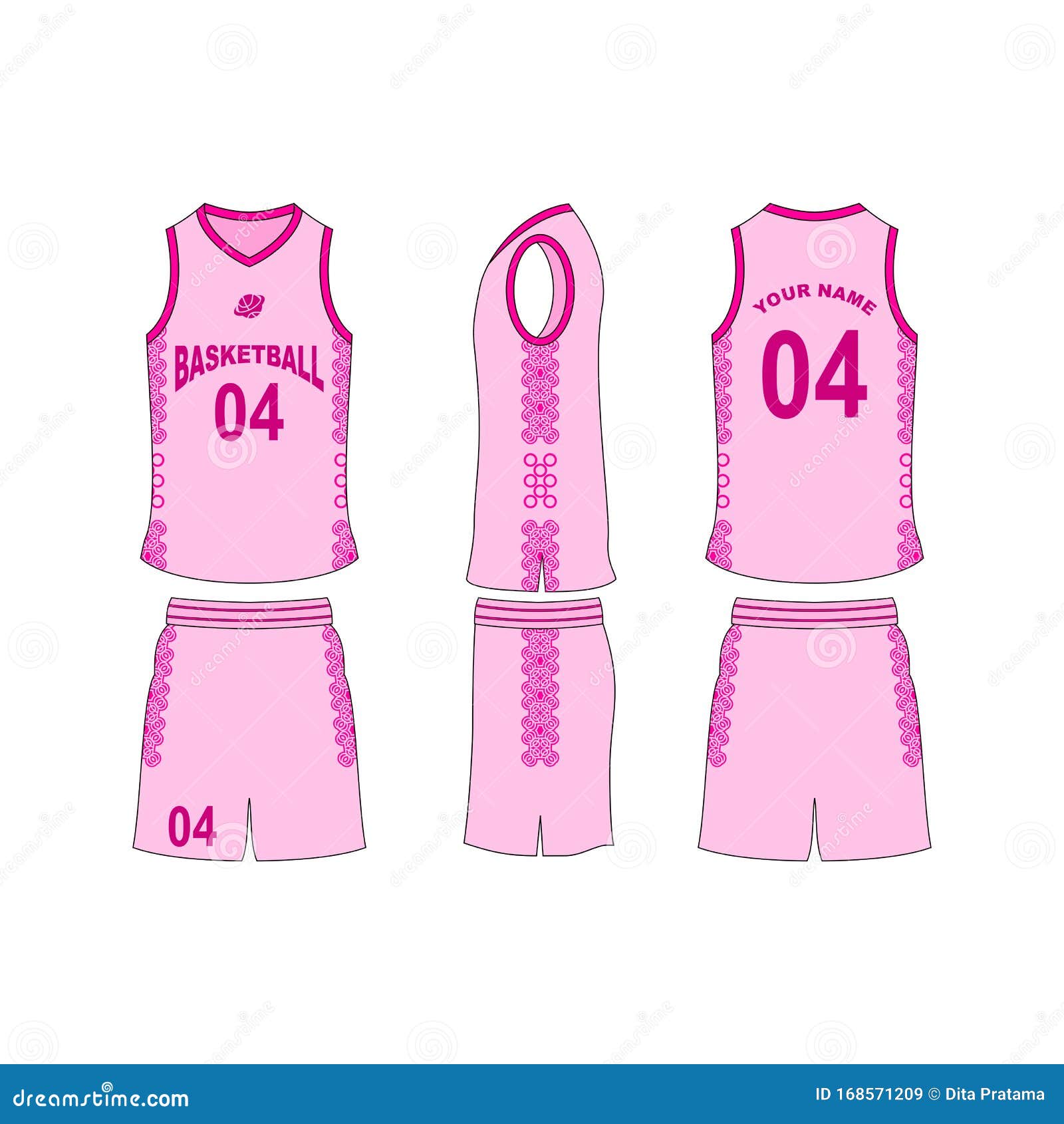 Basketball Jersey Set Template Collection. Stock Vector - Illustration of  apparel, campus: 168570162