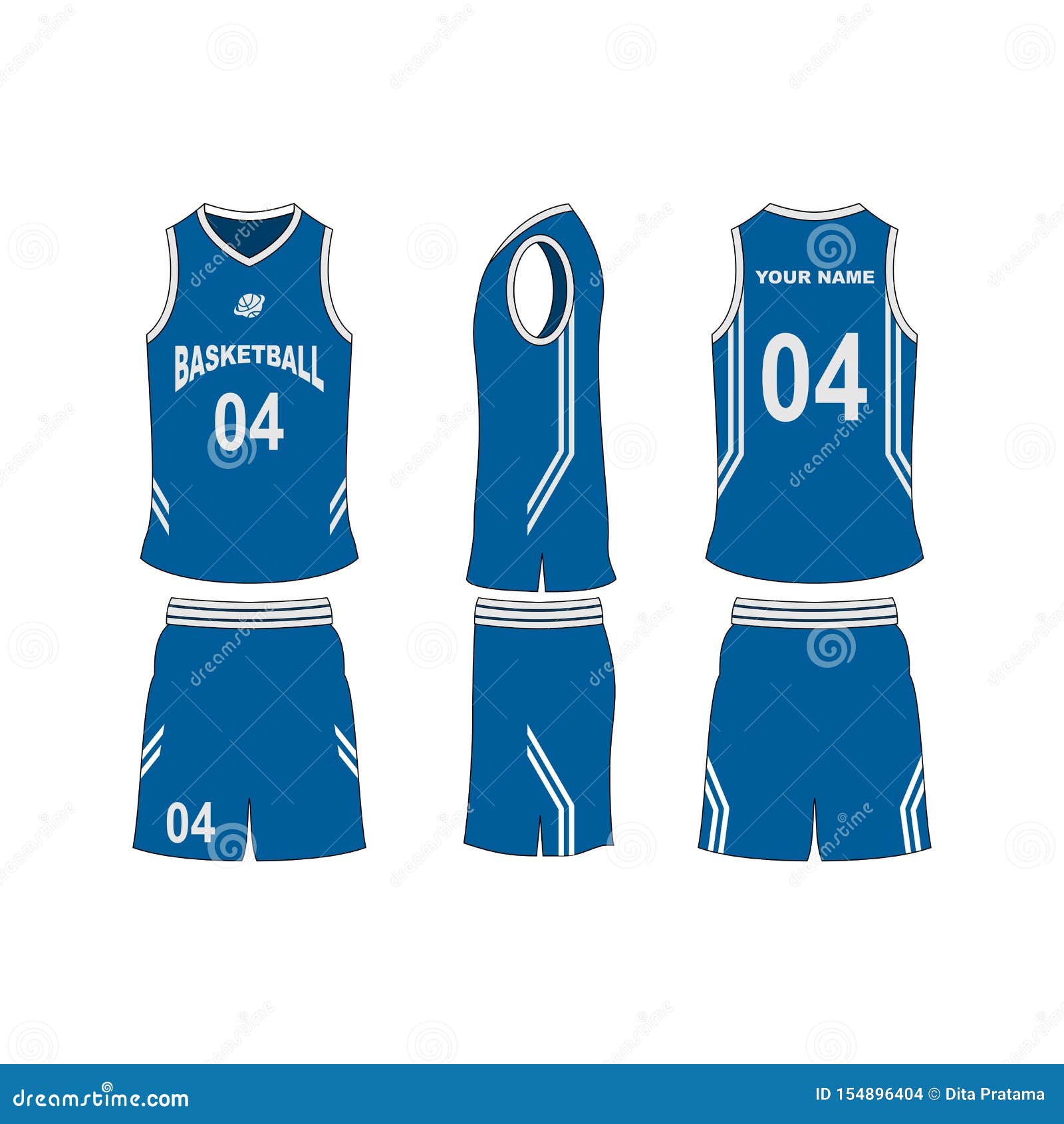 Download Basketball Jersey Set Template Collection. Stock ...