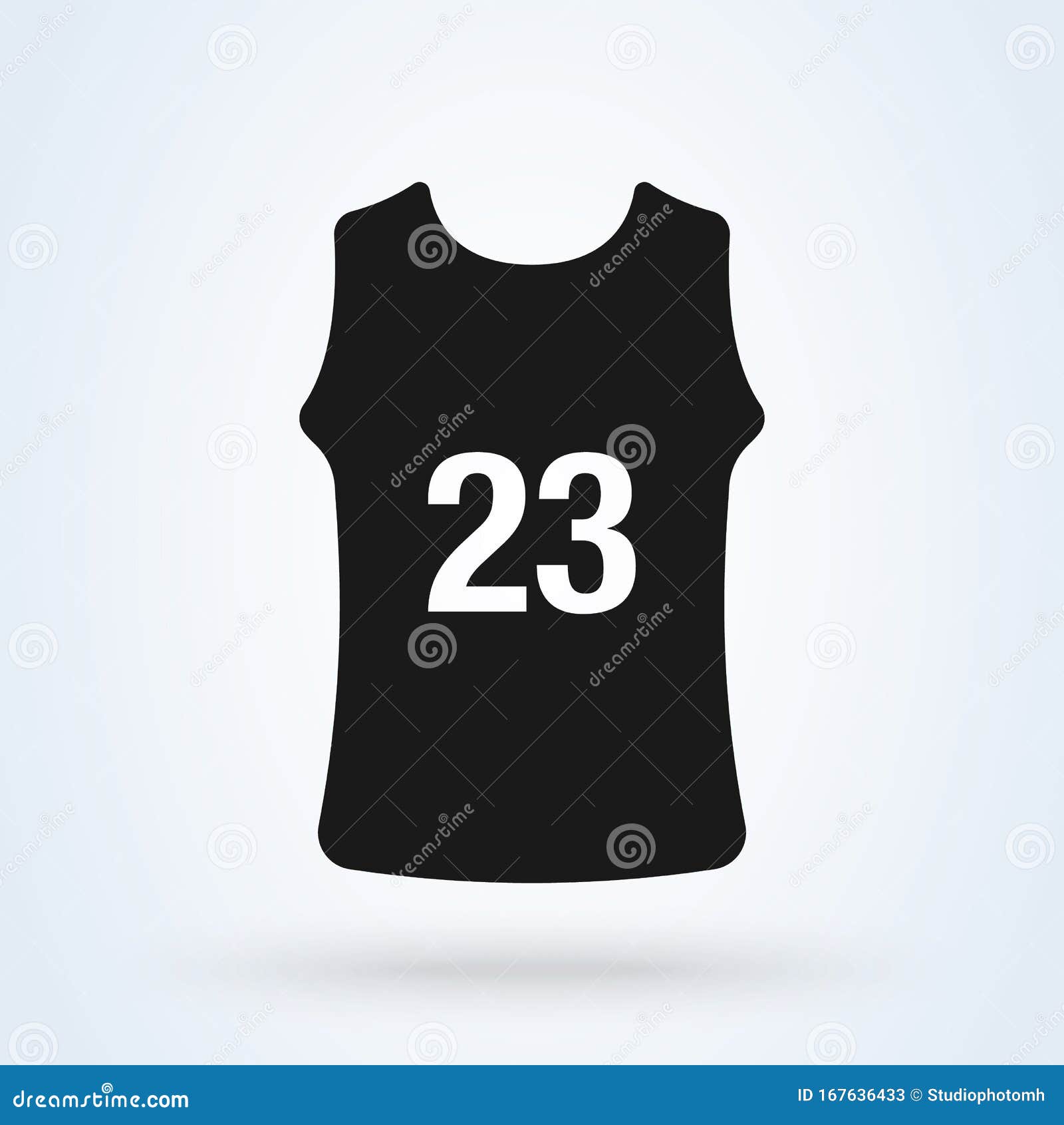 Template jersey basketball o-neck vector illustration flat design