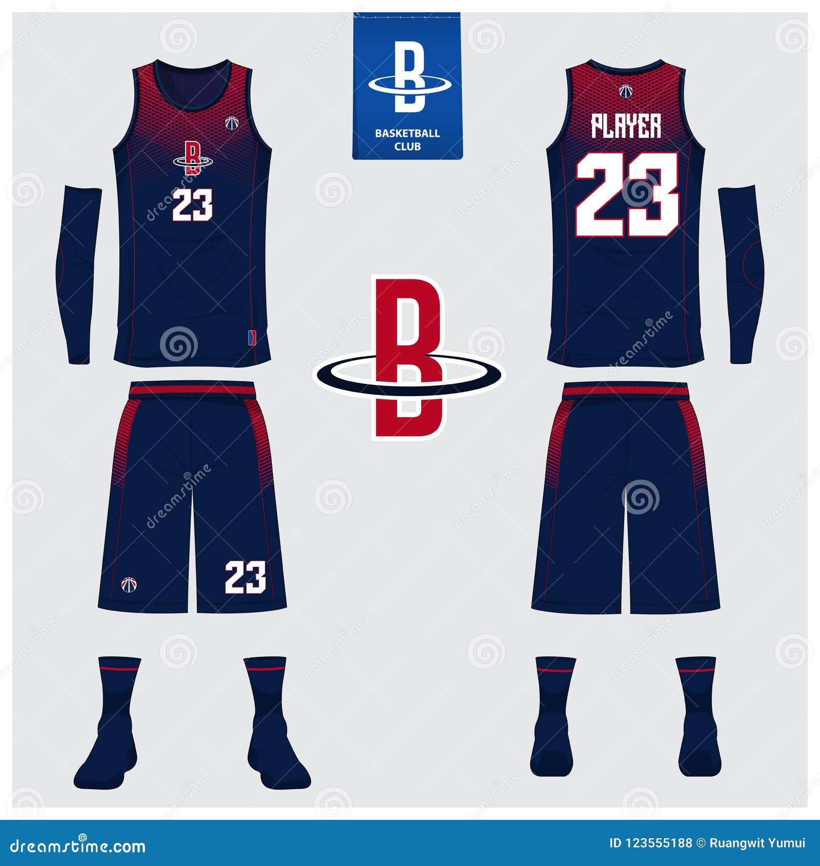 Download Basketball Jersey, Shorts, Socks Template For Basketball ...