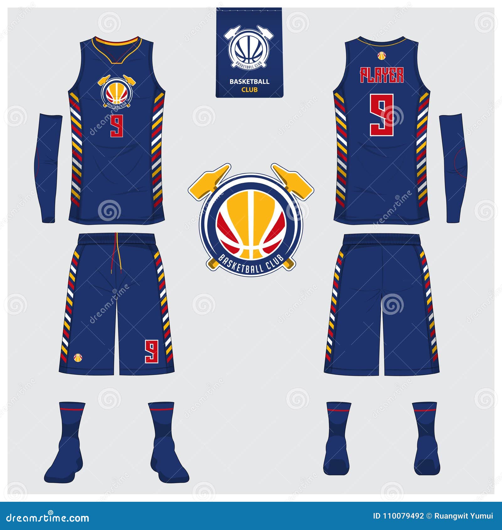 Download Basketball Jersey, Shorts, Socks Template For Basketball ...