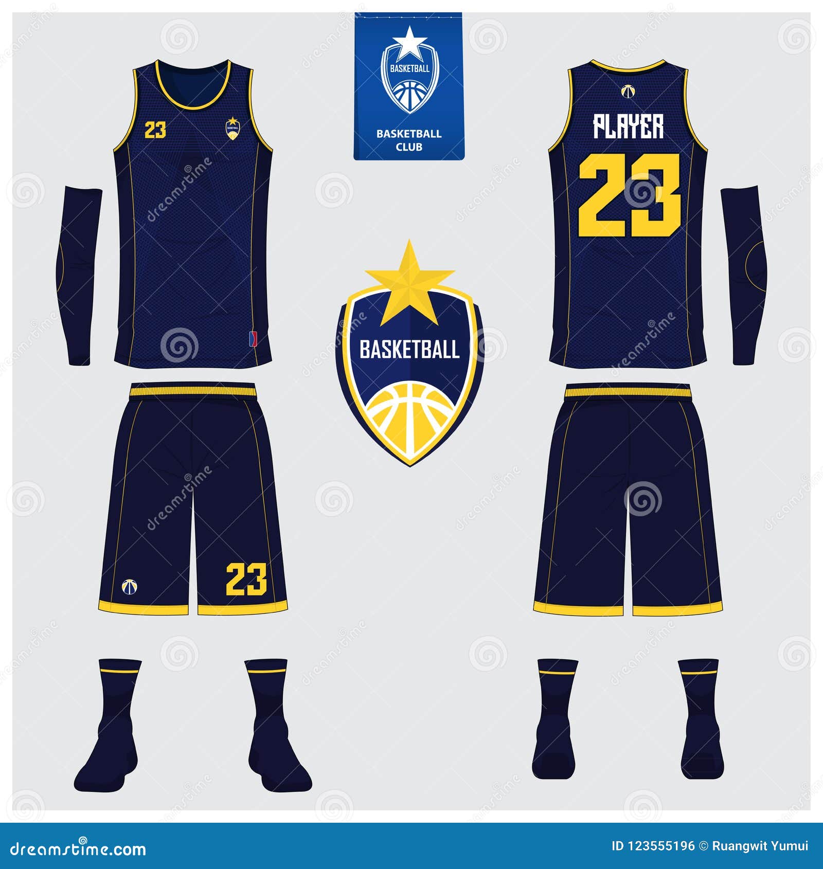 Download Basketball Jersey, Shorts, Socks Template For Basketball ...