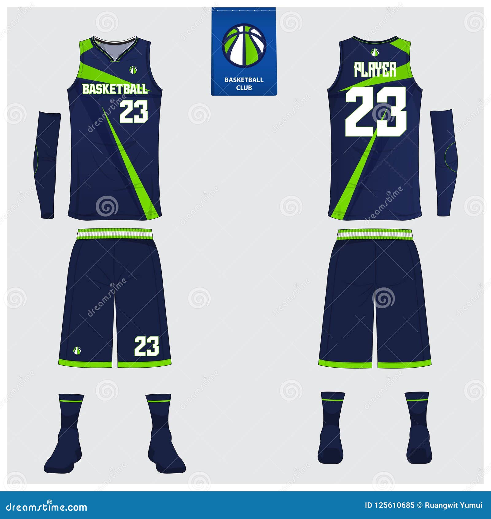 Download Basketball Jersey, Shorts, Socks Template For Basketball ...