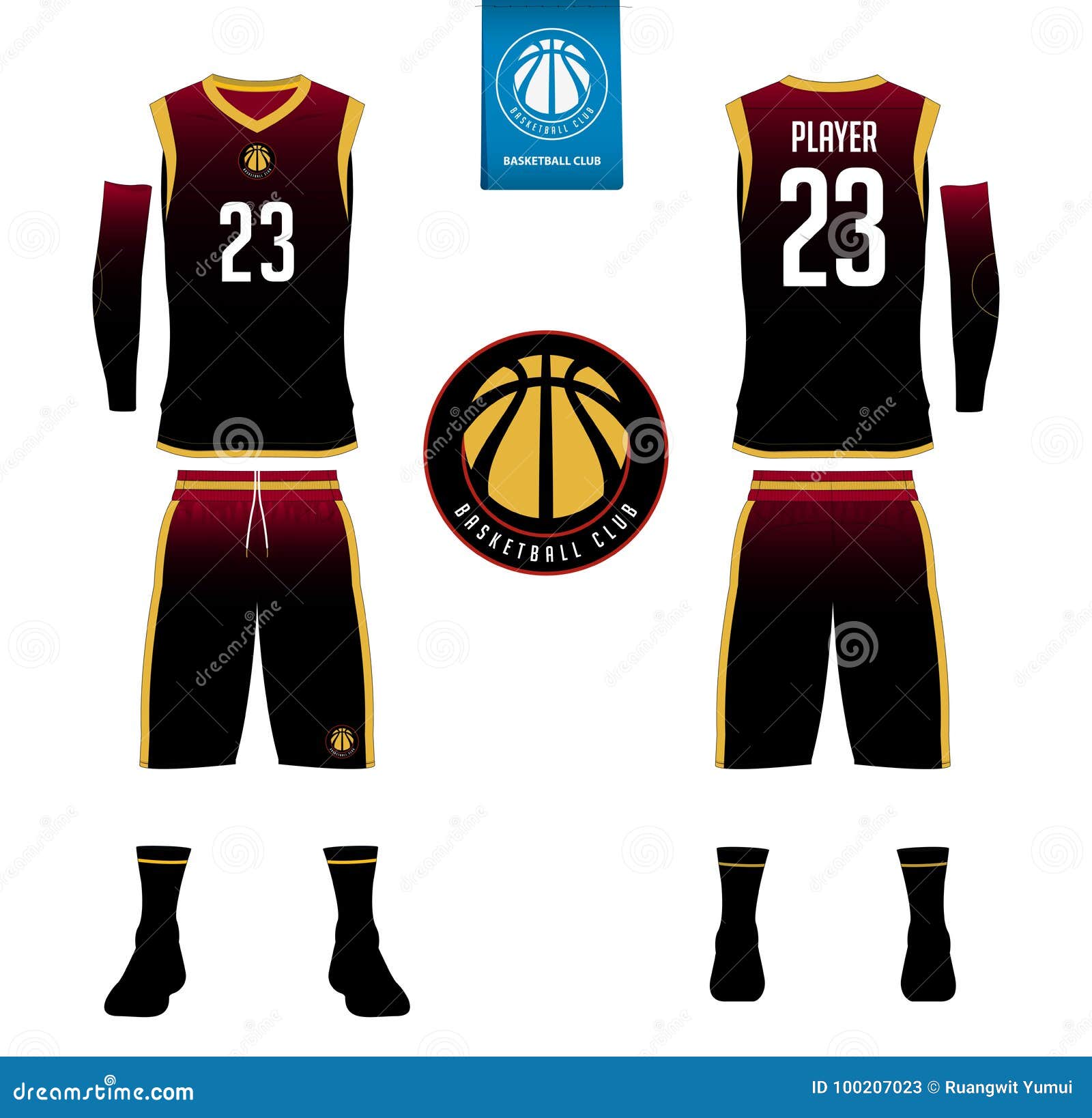 Basketball sports short template clothing. Basketball jersey