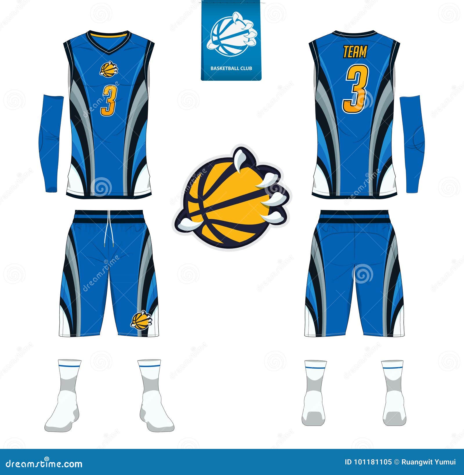 Download Basketball Jersey, Shorts, Socks Template For Basketball ...