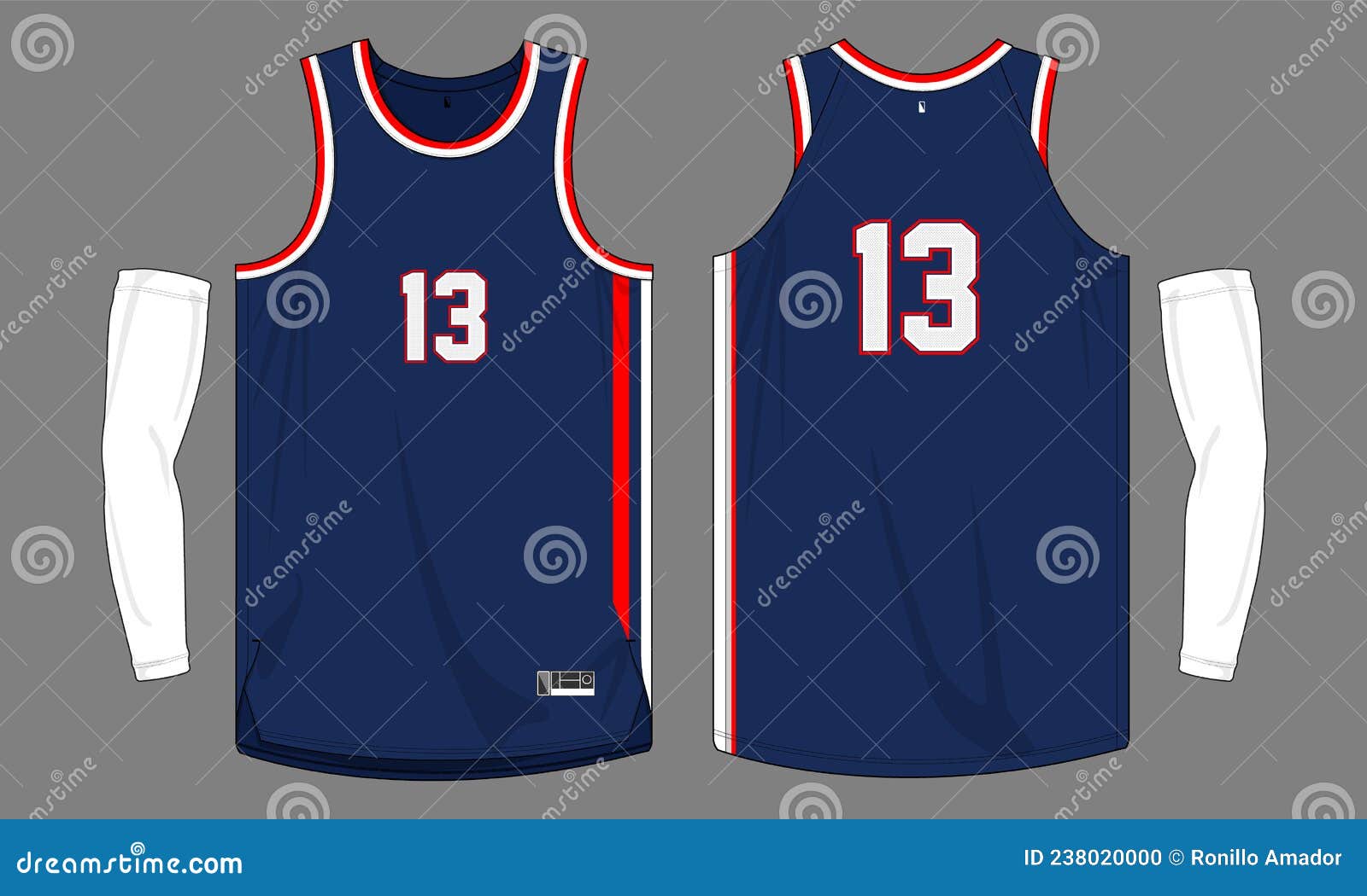 Design Template Basketball Set Jersey Ve