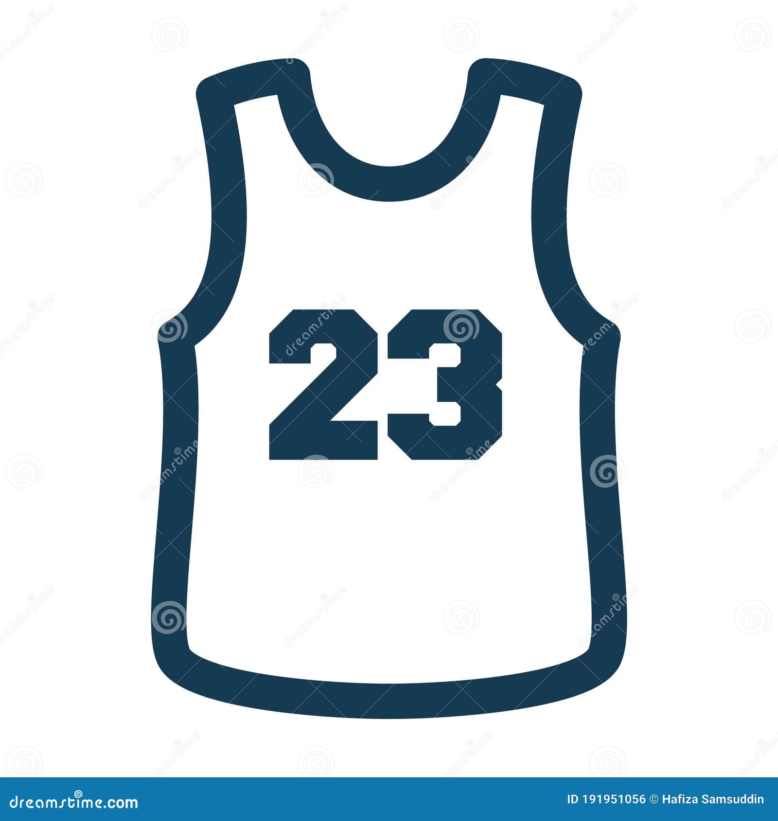 Basketball Jersey. Vector Illustration Decorative Design Stock Vector