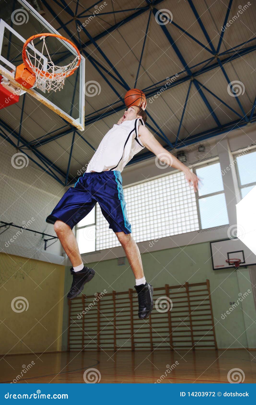 Basketball jump stock photo. Image of game, basket, look 14203972