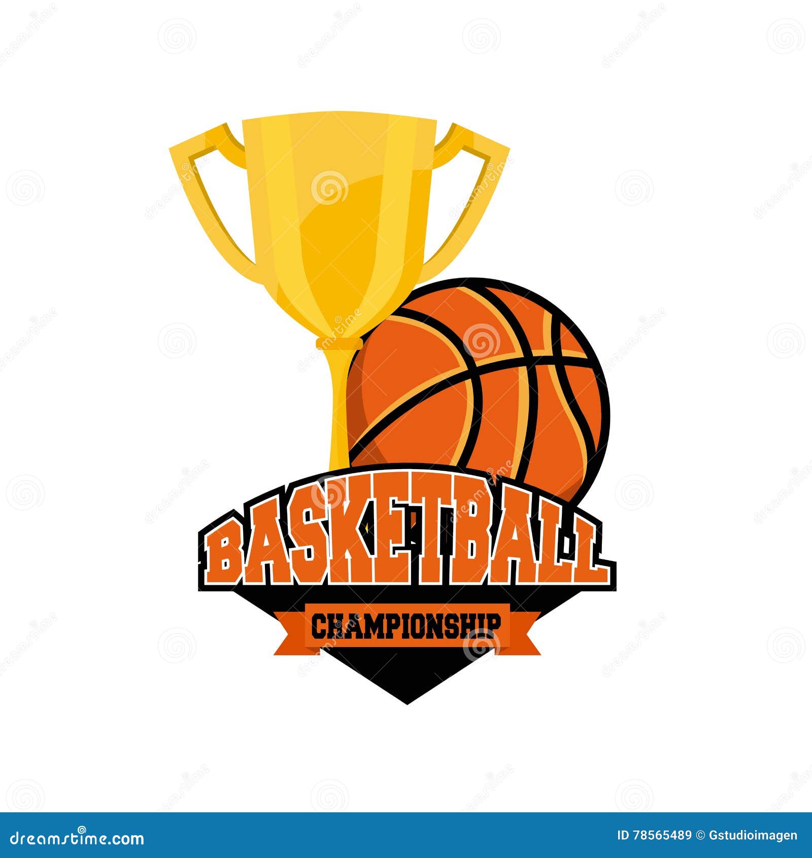 Basketball League Emblem Classic Stock Illustration Illustration of competition, winner 78565489
