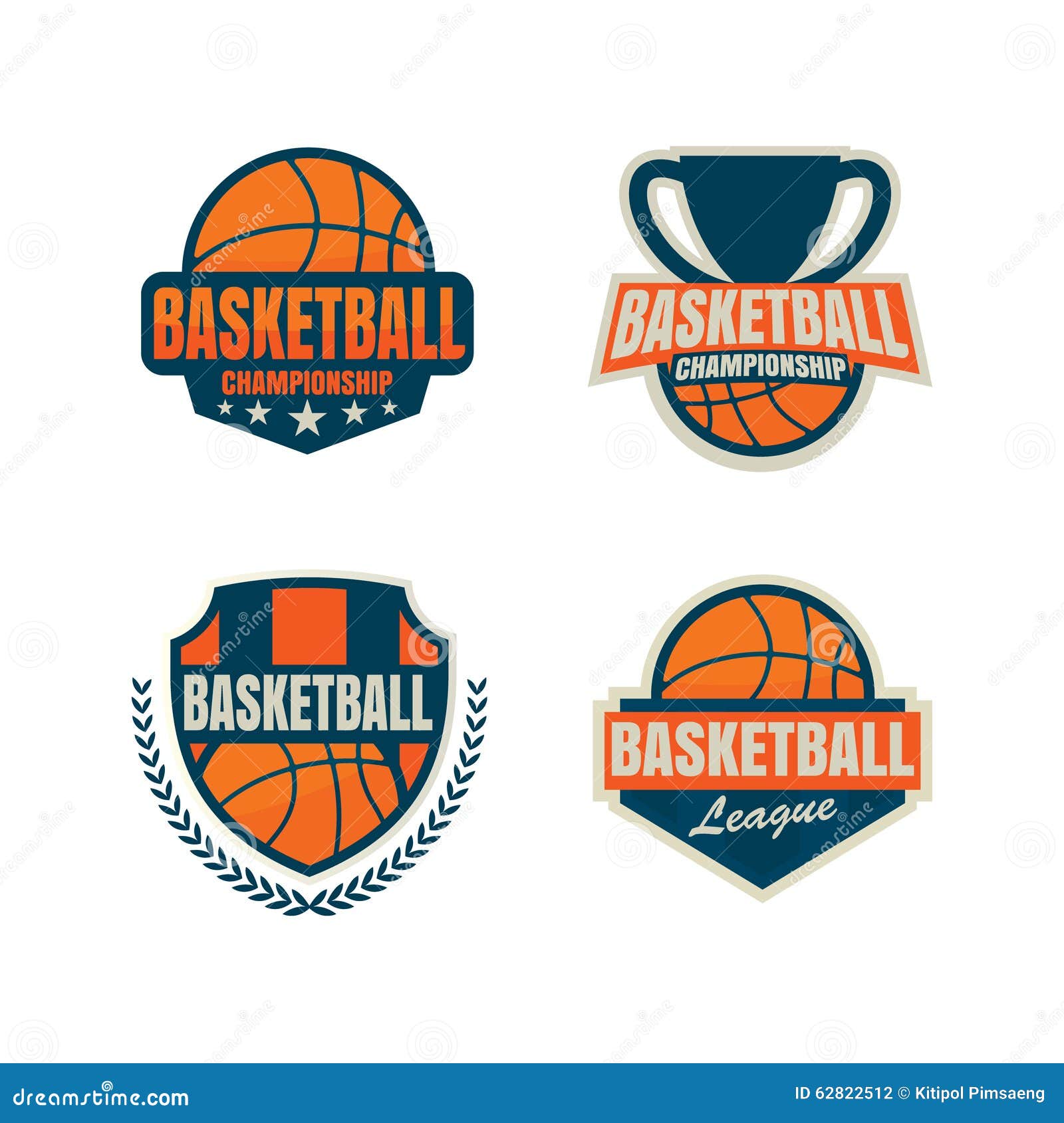 Basketball Logo Template Stock Vector - Image: 62822512