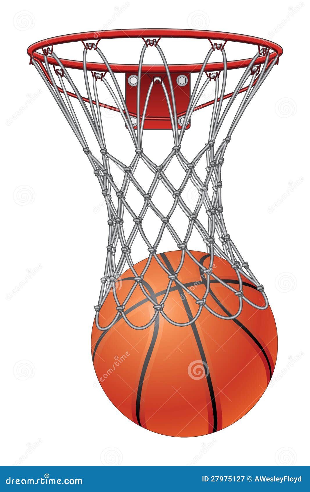 basketball through net