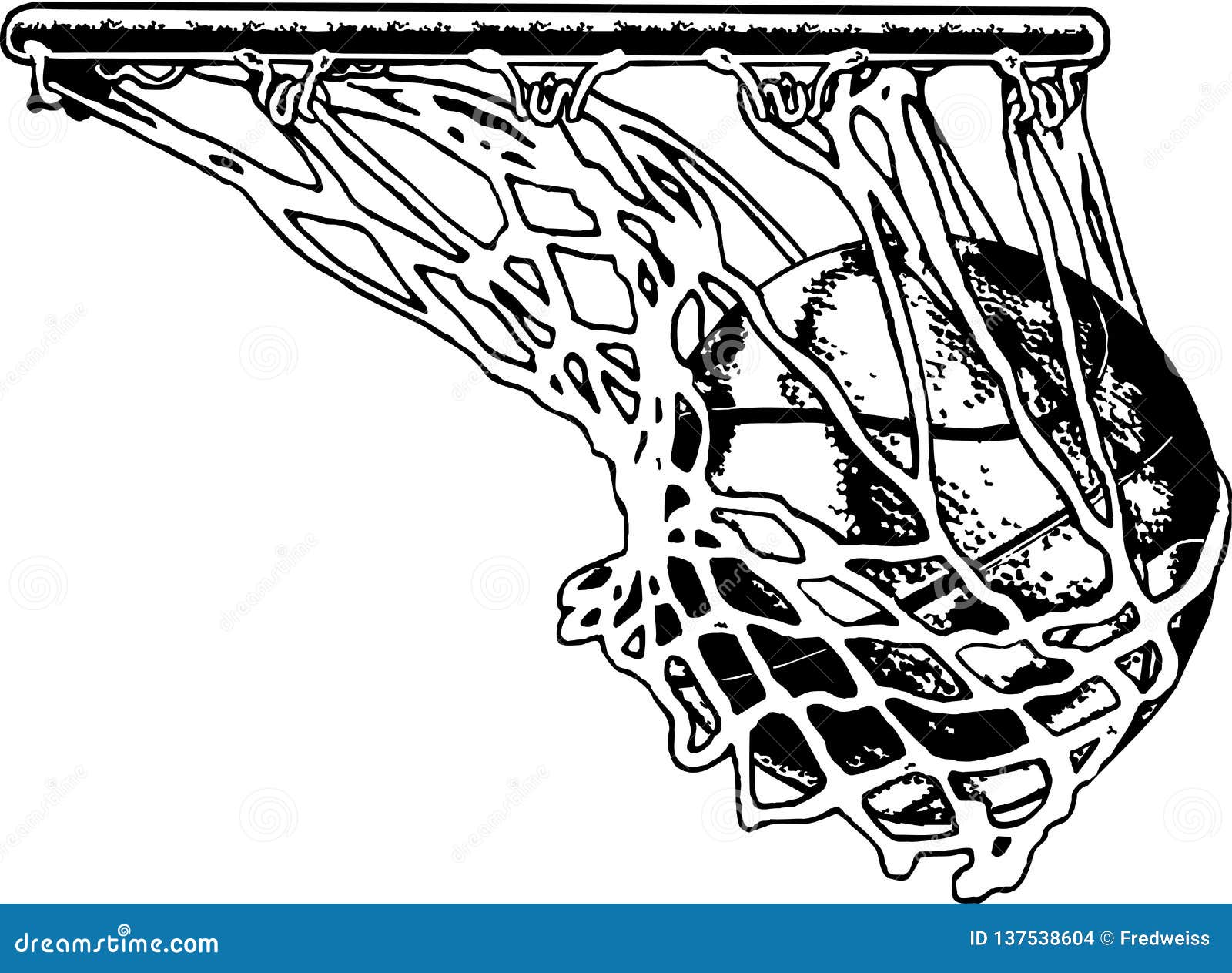 Basketball Net Vector Illustration Stock Vector - Illustration of