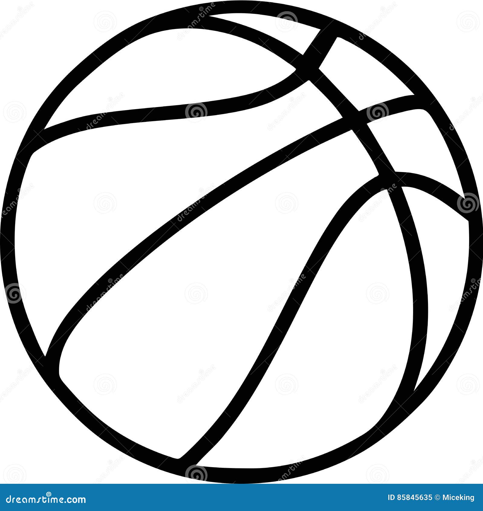 basketball outline